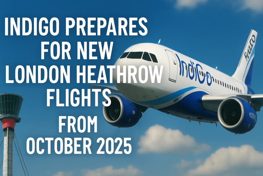 IndiGo Prepares for New London Heathrow Flights from October 2025