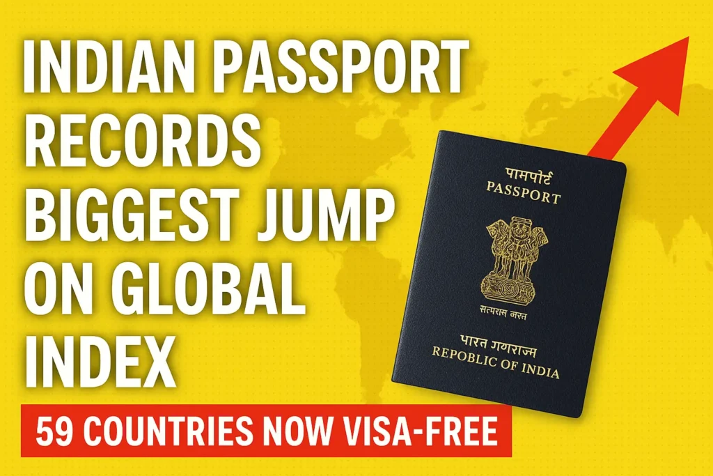 Indian Passport Records Biggest Jump on Global Index