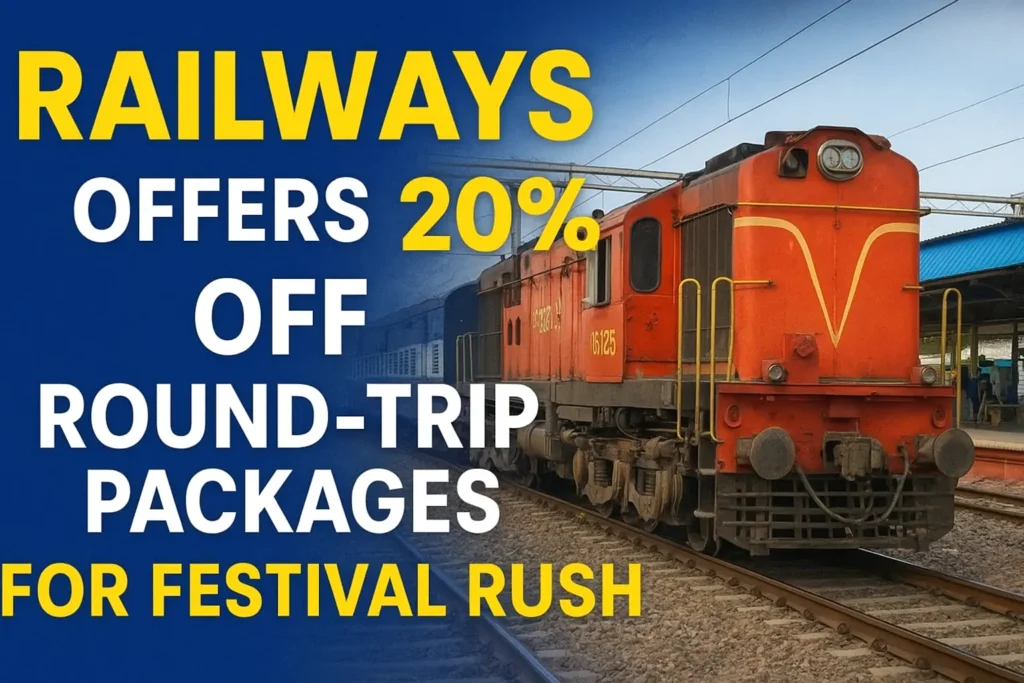 Railways Offers 20% Off Round-Trip Packages for Festival Rush