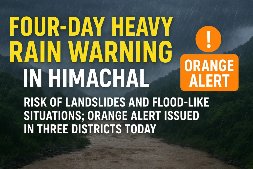 Heavy Rain Warning in Himachal