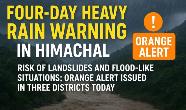 Heavy Rain Warning in Himachal